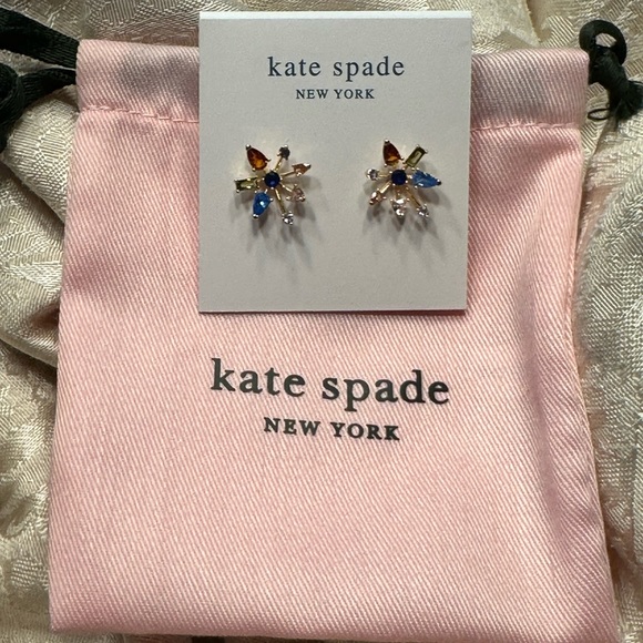 Kate Spade Firework Flower Necklace and Earrings Set NEW - Picture 2 of 5